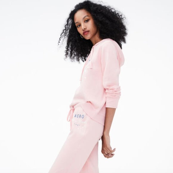 areopostale Tops - NWT Pink and White Aeropostale Sweatshirt